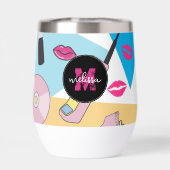 Colorful Retro 1990's Nineties Motif Monogramme (Arrière)