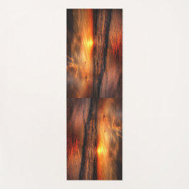 Colorful Retro Beach Sunset Yogamat