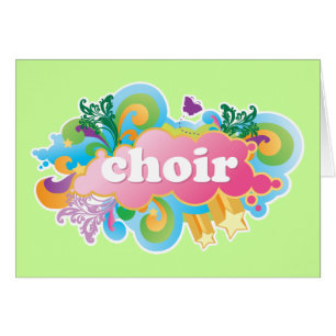 Colorful Retro Choir Design Gift