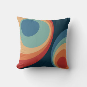 Colorful retro cirkels design kussen