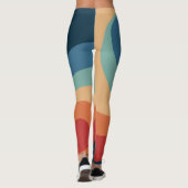 Colorful retro cirkels design leggings (Achterkant)