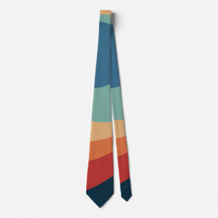 Colorful retro cirkels design stropdas