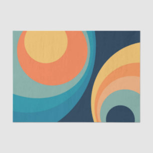 Colorful retro cirkels design tissuepapier