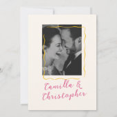 Colorful Retro Disco Wedding Kaart (Achterkant)