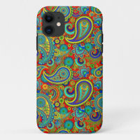Colorful Retro Floral paisley Pattern