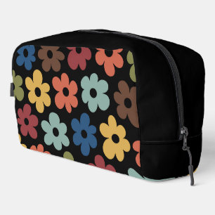 Colorful Retro Floral Pattern Toilettasje