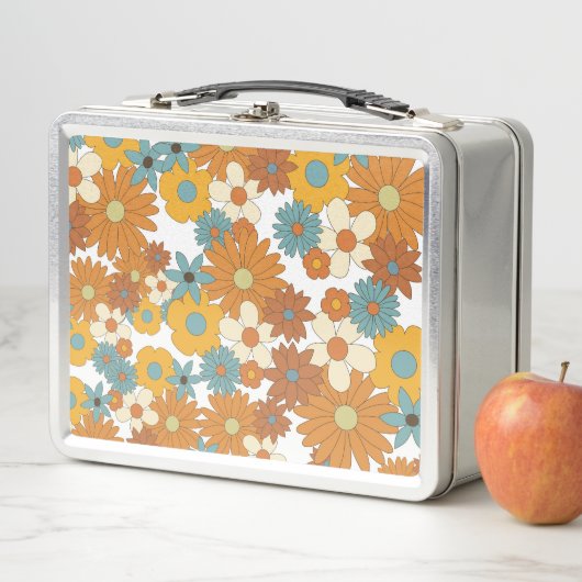 Colorful Retro Flower Pattern (In situ)