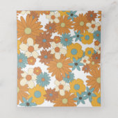 Colorful Retro Flowers 60's 70's Arch Wedding (Binnenkant ongevouwen)