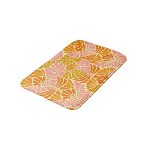 Colorful Retro Flowers Badmat