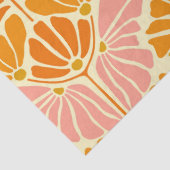 Colorful Retro Flowers Tissuepapier (Detail)