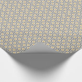 Colorful Retro Honeycomb Grid Patroon Cadeaupapier (Hoek)