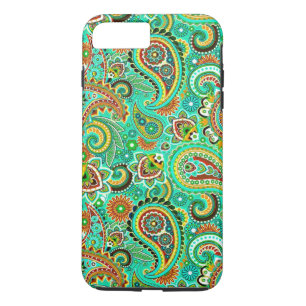 Colorful Retro Paisley 2a iPhone 8 Plus / 7 Plus Hoesje