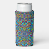 Colorful Retro Psychedelic Abstracte Swirls (Seltzer Voorkant)
