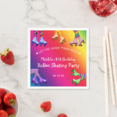 Colorful Retro Roller Skateday Servet (Insitu)