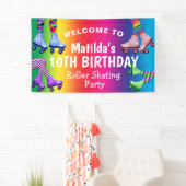 Colorful Retro Roller Skateday Spandoek (Insitu)