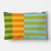 Colorful Retro Stripes Taco with Name Etui (Achterkant)