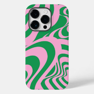 Colorful Retro Swirl Groovy Y2K Patroon Case-Mate iPhone 14 Pro Hoesje