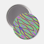 Colorful Ripples Magneet (Voorkant / Achterkant)