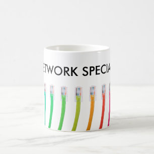 Colorful RJ45 Ethernet-kabels Koffiemok