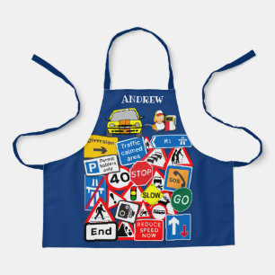 Colorful Road Signs Personalized Custom Name Schort