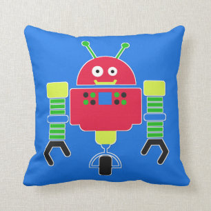 Colorful Robot Pillow Kussen