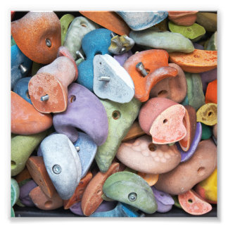 Colorful Rock Wall Attacha Foto Afdruk