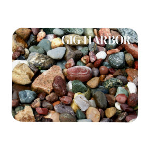 Colorful Rocks, Gig Harbour, Puget Sound Washingto Magneet