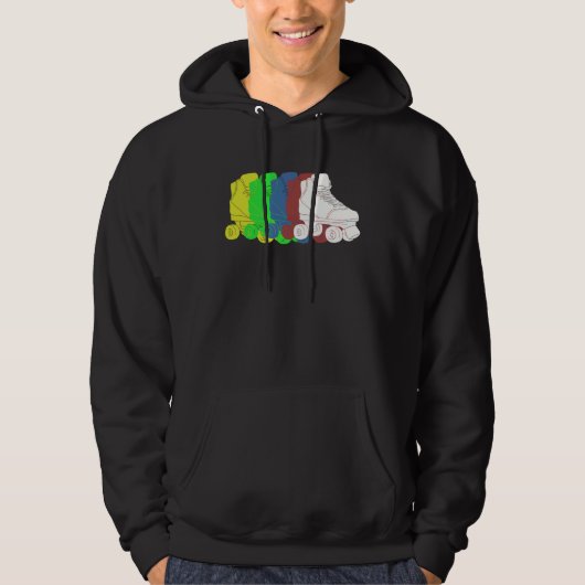 Colorful Roller Skates Hoodie (Voorkant)