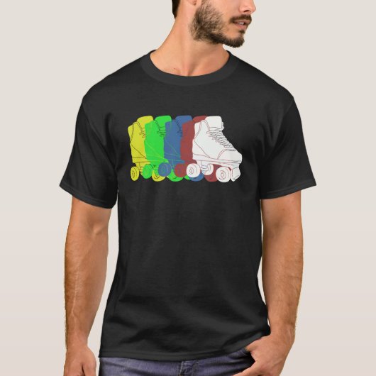 Colorful Roller Skates T-shirt (Voorkant)