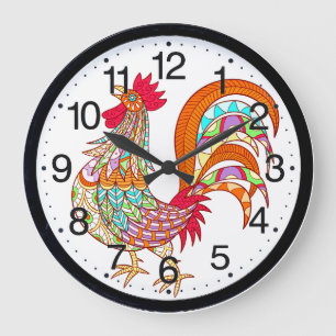 Colorful Roosher Kitchen Wall klok