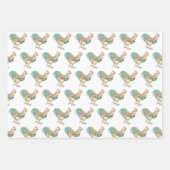 Colorful Rooster Inpakpapier Vel (Voorkant 2)