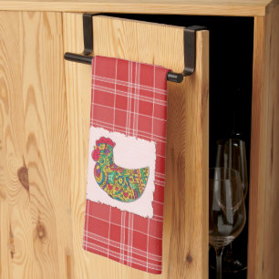 Colorful Rooster Kitchen Towel Theedoek