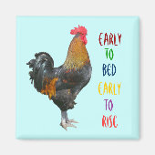 Colorful Rooster Magnet Magneet (Voorkant)