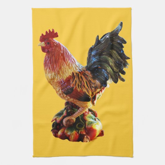Colorful Rooster Theedoek (Verticaal)