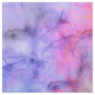 Colorful roze Paars gemengd Waterverf patroon Stof