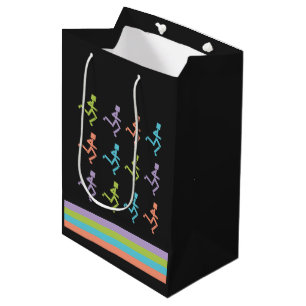 Colorful Runners Running Gift Bag Medium Cadeauzakje