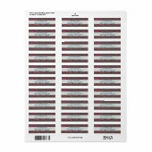 Colorful Rustic Brick Wall Texture Etiket (Full Sheet)