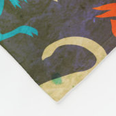 Colorful Rustic Dinosaurs - Gepersonaliseerd Fleece Deken (Hoek)