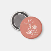 Colorful Rustic I Do Crew Bridesmaid Bridal Party Magneet (Voorkant / Achterkant)
