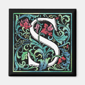 Colorful S Monogram Magnet Magneet (Voorkant)