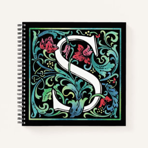 Colorful S Monogram spiral notebook Notitieboek