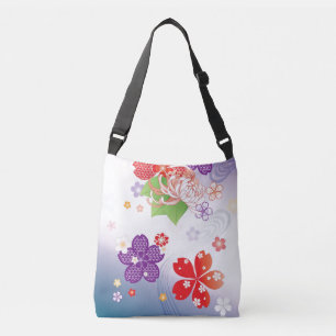 Colorful Sakura en Dahlia Kimono : Crossbody Tas