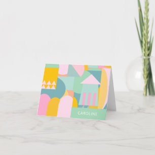 Colorful Scandinave forme géométrique collage