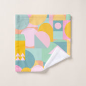 Colorful Scandinave forme géométrique collage (Gant de toilette)