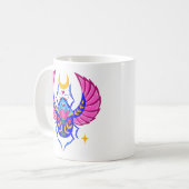 Colorful Scarab folk art coffee mug (Devant gauche)