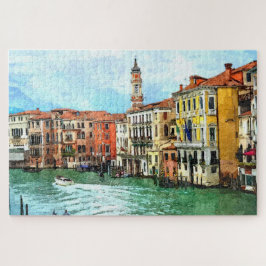 Colorful Schilderachtig Venetië Canal Grande Water Legpuzzel
