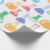 Colorful Science / Chemistry Pattern Cadeaupapier (Hoek)