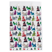 Colorful Scotties Medium Cadeauzakje (Voorkant)