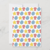 Colorful Sea shells Pattern Baby shower Kaart (Achterkant)