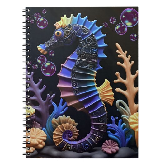  Colorful Seahorse Notitieboek (Voorkant)